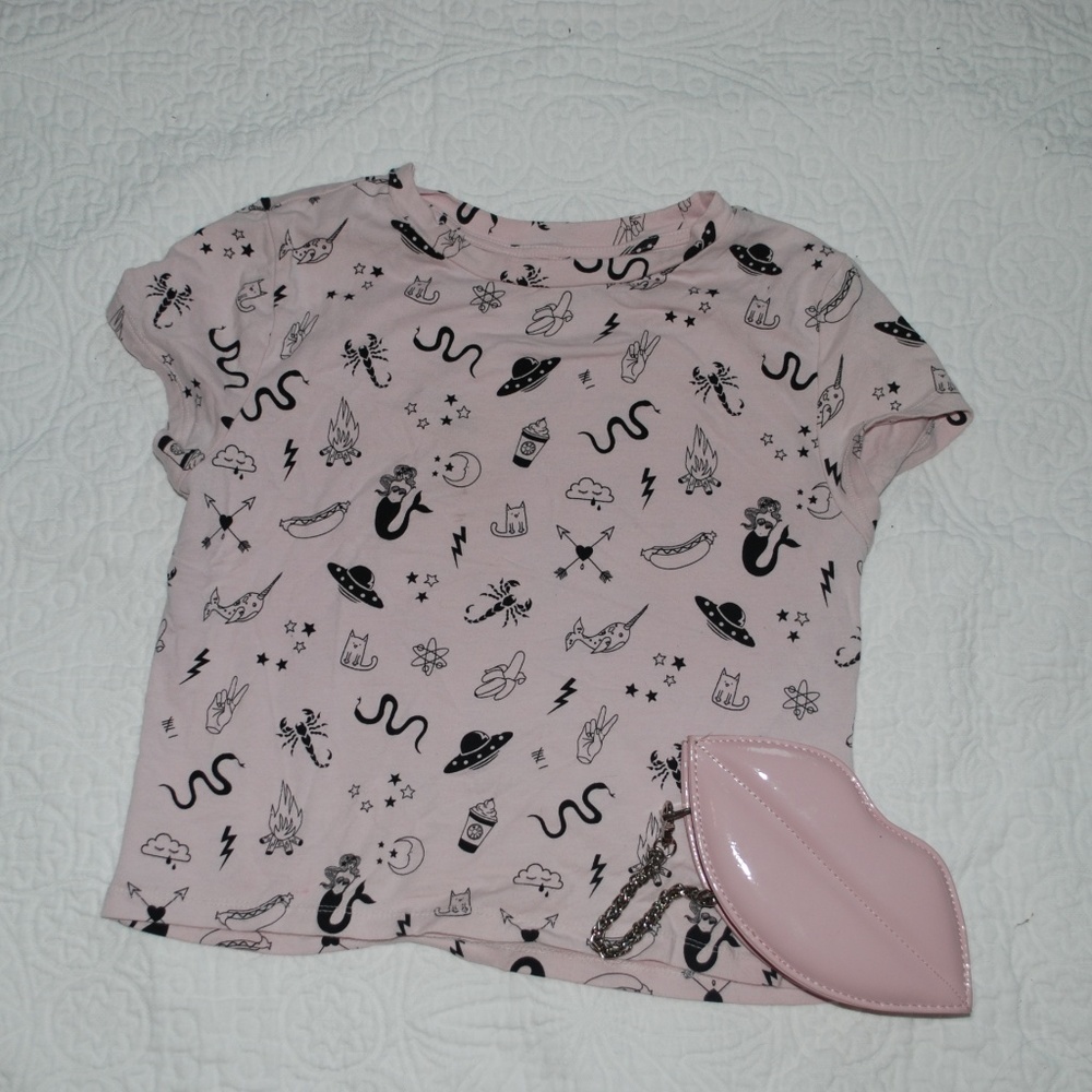 H&M coachella collection baby tee